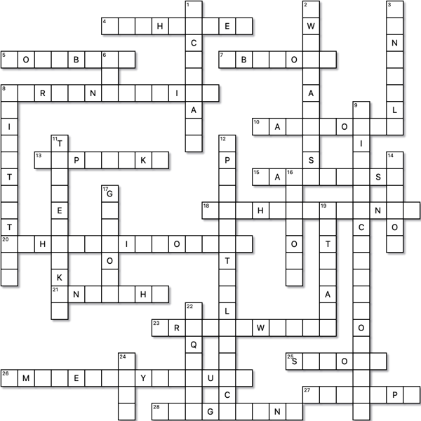 Crossword Puzzle Preview